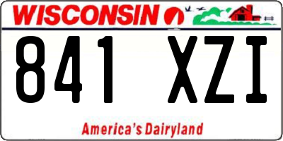WI license plate 841XZI