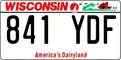 WI license plate 841YDF