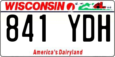 WI license plate 841YDH