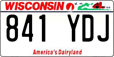 WI license plate 841YDJ