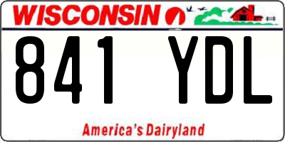 WI license plate 841YDL