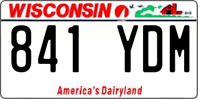 WI license plate 841YDM