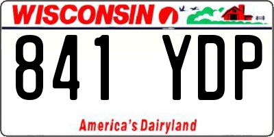 WI license plate 841YDP