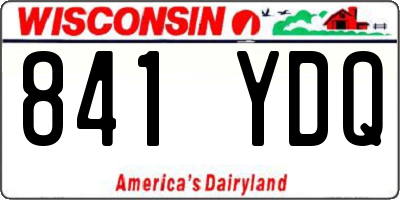 WI license plate 841YDQ