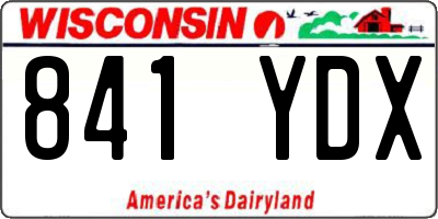 WI license plate 841YDX