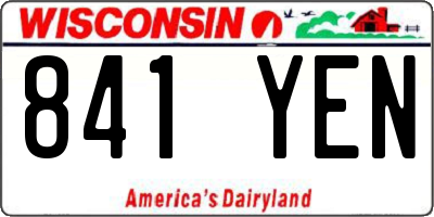 WI license plate 841YEN