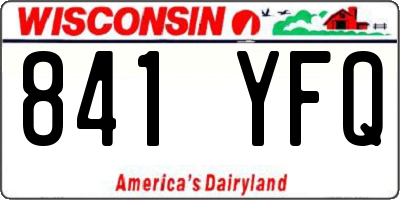 WI license plate 841YFQ