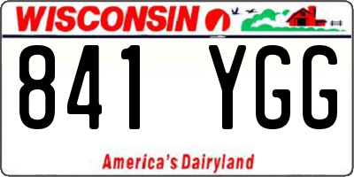 WI license plate 841YGG
