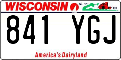 WI license plate 841YGJ