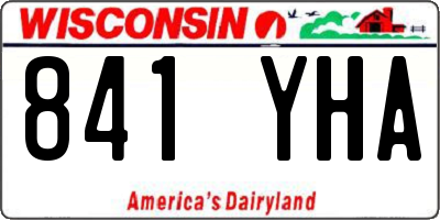 WI license plate 841YHA