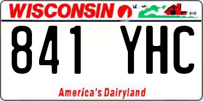 WI license plate 841YHC