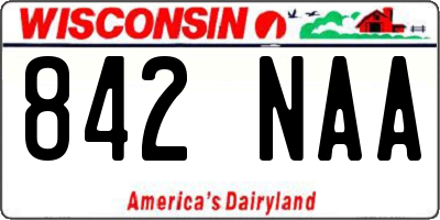 WI license plate 842NAA