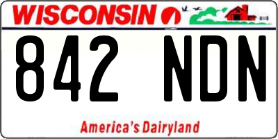 WI license plate 842NDN
