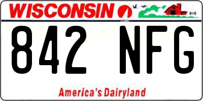 WI license plate 842NFG