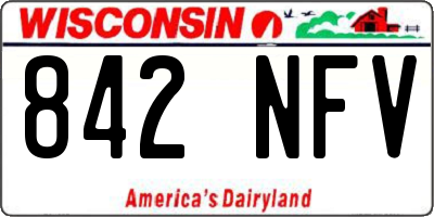 WI license plate 842NFV