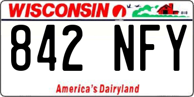 WI license plate 842NFY