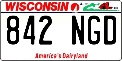 WI license plate 842NGD