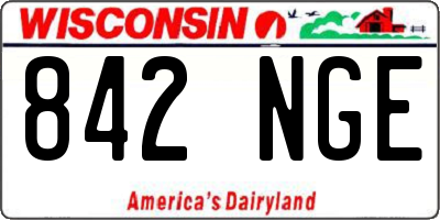 WI license plate 842NGE