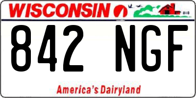 WI license plate 842NGF