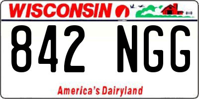 WI license plate 842NGG