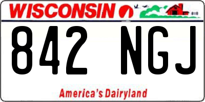WI license plate 842NGJ