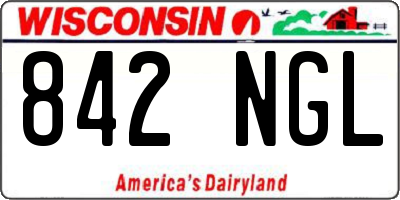 WI license plate 842NGL