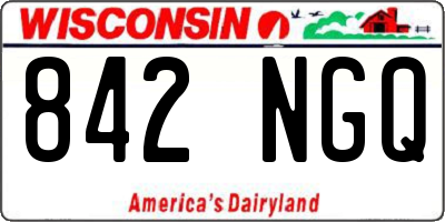 WI license plate 842NGQ