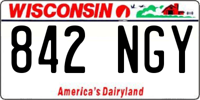 WI license plate 842NGY