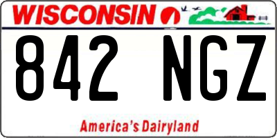 WI license plate 842NGZ