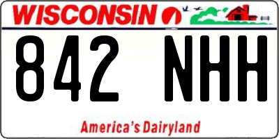 WI license plate 842NHH