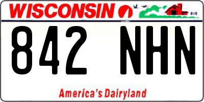 WI license plate 842NHN