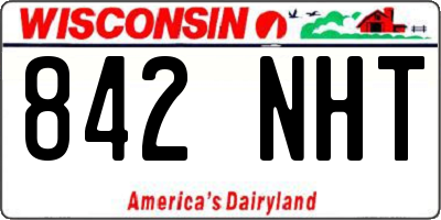 WI license plate 842NHT