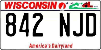 WI license plate 842NJD