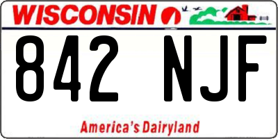 WI license plate 842NJF