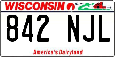 WI license plate 842NJL