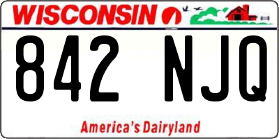 WI license plate 842NJQ