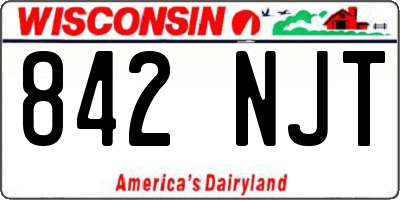 WI license plate 842NJT