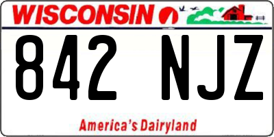 WI license plate 842NJZ