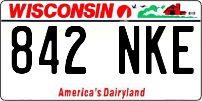 WI license plate 842NKE