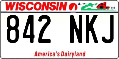 WI license plate 842NKJ