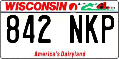 WI license plate 842NKP