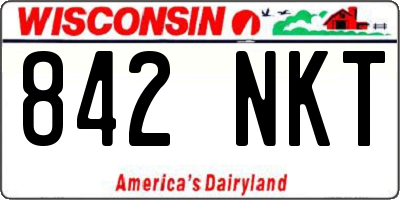 WI license plate 842NKT