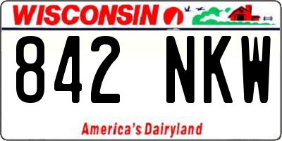 WI license plate 842NKW