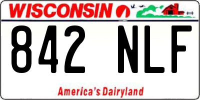 WI license plate 842NLF