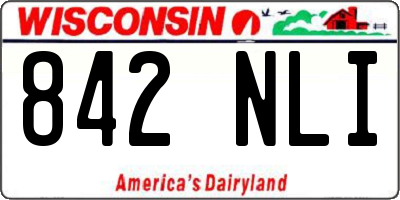 WI license plate 842NLI