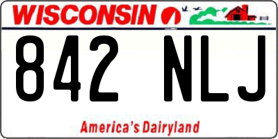 WI license plate 842NLJ