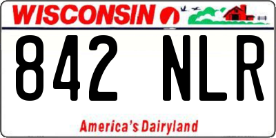 WI license plate 842NLR