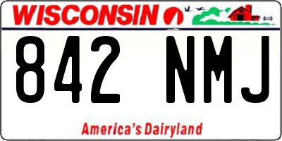 WI license plate 842NMJ