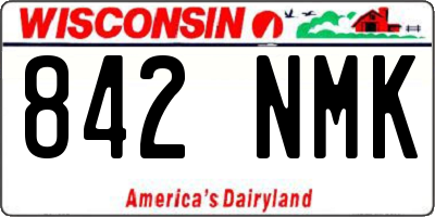 WI license plate 842NMK
