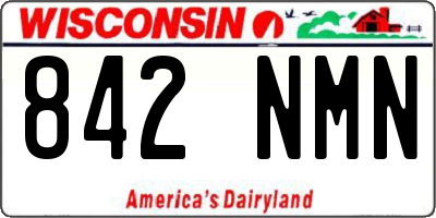 WI license plate 842NMN